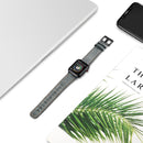Vintage Oil Wax Cowhide Watch Band For Apple Watch 6&SE&5&4 44mm / 3&2&1 42mm(Gray)