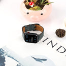 Vintage Oil Wax Cowhide Watch Band For Apple Watch 6&SE&5&4 44mm / 3&2&1 42mm(Gray)