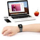 Vintage Oil Wax Cowhide Watch Band For Apple Watch 6&SE&5&4 44mm / 3&2&1 42mm(Gray)