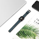 Vintage Oil Wax Cowhide Watch Band For Apple Watch 6&SE&5&4 44mm / 3&2&1 42mm(Bule)