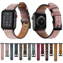 Vintage Oil Wax Cowhide Watch Band For Apple Watch 6&SE&5&4 44mm / 3&2&1 42mm(Gray)