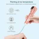 3D Printing Pen Low Temperature Painting Pen With 30m PCL(Pink)