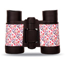 4X30 Binocular Telescope Bird Watching Telescope Gifts for Children(Pirate Ship - Red and Blue)