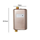 Electric Hot Water Faucet Instant Water Heater Home Kitchen Small Heater, Indicator Light Version, Plug Specifications:AU(Golden)
