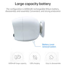 HAMSCY EQ-20S Camera Low Power Battery Waterproof WiFi Smart Camera 1080P with 64GB Memory Card