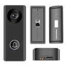 1080P Wireless Intelligent Video Doorbell Mobile Remote Monitoring HD Security Intercom Doorbell(Black)