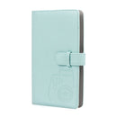 96 Photos Album PU Leather Storage Clip Card Holder Books(Light Blue)