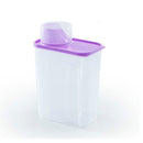 3L Household Plastic Transparent Washing Powder Storage Box Storage Container( Purple)