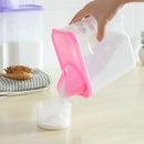 3L Household Plastic Transparent Washing Powder Storage Box Storage Container( Purple)
