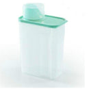 3L Household Plastic Transparent Washing Powder Storage Box Storage Container( Green)