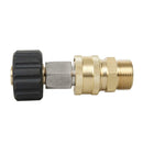 Pressure Washer Accessories Quick Connect Car Wash Water Hose Quick Connection, Typle:14-3/8 Male + 14-3/8 Female