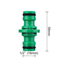 2 PCS 4 Point Two-way Pacifier Repair Extension Hose Quick Connector Plastic Garden Tool(Green)