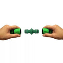 2 PCS 4 Point Two-way Pacifier Repair Extension Hose Quick Connector Plastic Garden Tool(Green)