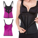 Rubber Underwear Belly Belt Back Buckle Corset, Size:M(Red)