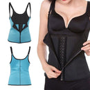 Rubber Underwear Belly Belt Back Buckle Corset, Size:XL(Blue)