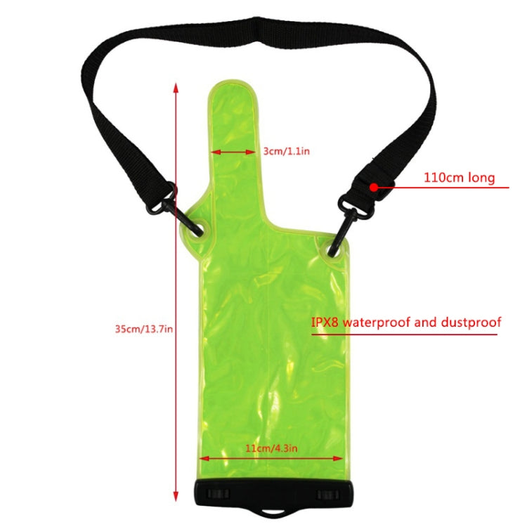 Walkie Talkie Waterproof Bag with Lanyard (Excluding Walkie Talkie)(Matte Translucent)