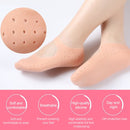 Silicone Sailboat Socks Foot Heel Anti-cracking Sleeve Anti-drying Beach Home Socks, Size:S(33-35)(White)