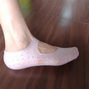 Silicone Sailboat Socks Foot Heel Anti-cracking Sleeve Anti-drying Beach Home Socks, Size:S(33-35)(Pink)