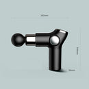 K515 Mini Fascia Gun Fitness Relax Muscle Massage Gun(LCD Version 32 Gears (Red))