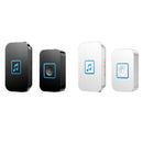 CACAZI A86 Electronic Music Remote Control Doorbell One For One AC Wireless Doorbell, Style:EU Plug(Black)
