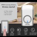 CACAZI W-899 Smart Home Wireless Doorbell Remote Control Doorbell, Style:US Plug