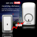 CACAZI W-899 Smart Home Wireless Doorbell Remote Control Doorbell, Style:US Plug