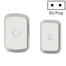 CACAZI A20 Smart Home Wireless Doorbell Digital Music Remote Control Waterproof Doorbell, Style:EU Plug(Silver)