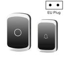 CACAZI A20 Smart Home Wireless Doorbell Digital Music Remote Control Waterproof Doorbell, Style:EU Plug(Black)