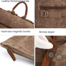 Outdoor Rucksack Retro Crazy Horse Leather Camera Backpack Waterproof School Bag(Deep Gray)