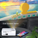 A65Pro 1920x1080P Voice Remote Control Projector Support Same-Screen With RJ45 Port, AU Plug(Black)
