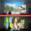 A65Pro 1920x1080P Voice Remote Control Projector Support Same-Screen With RJ45 Port, AU Plug(Black)