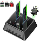 USB3.1 To M.2 SATA SSD Clone Docking Station External Hard Drive Enclosure