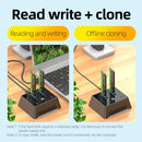 USB3.1 To M.2 SATA SSD Clone Docking Station External Hard Drive Enclosure
