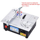 S3 96W Liftable Table Mini Table Saw Aluminum Cutting Machine,Spec: Black High Match(US Plug)