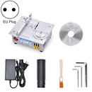 S3 96W Liftable Table Mini Table Saw Aluminum Cutting Machine,Spec: Silver Standard(EU Plug)