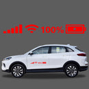 10 PCS Car Windshield Stickers Signal WiFi Power Vinyl Decal Car Stickers, Size: L( Red)