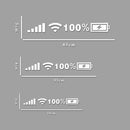 10 PCS Car Windshield Stickers Signal WiFi Power Vinyl Decal Car Stickers, Size: S(White)