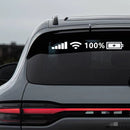 10 PCS Car Windshield Stickers Signal WiFi Power Vinyl Decal Car Stickers, Size: S(Colorful Laser)