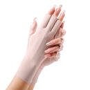 2 Pairs Ladies Sunscreen Gloves Half Finger Ice Silk Gloves,Style: Cent Finger(Pink)