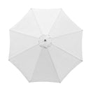 Polyester Parasol Replacement Cloth Round Garden Umbrella Cover, Size: 3m 8 Ribs(Khaki)