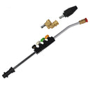 High Pressure Car Wash Water Gun 1/4 Quick Plug Interface Fan Shaped Five Color Nozzle Stainless Steel Elbow Extension Rod