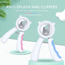 Anti-splash Pet Nail Clippers Stainless Steel Beauty Cleaning Supplies Pet Nail Supplies(Blue)