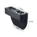 SUSISUN SNH010 Car Seat Gap Storage Box, Style:Positive Drive USB Charging(Apricot)