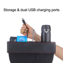 SUSISUN SNH010 Car Seat Gap Storage Box, Style:Positive Drive USB Charging(Black)