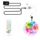 5M 300 LEDs Bluetooth Suit Smart Music Sound Control Light Strip Waterproof 5050 RGB Colorful Atmosphere LED Light Strip With 24-Keys Remote Control(AU Plug)