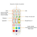 5M 300 LEDs Bluetooth Suit Smart Music Sound Control Light Strip Waterproof 5050 RGB Colorful Atmosphere LED Light Strip With 24-Keys Remote Control(US Plug)