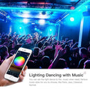 5M 300 LEDs Bluetooth Suit Smart Music Sound Control Light Strip Waterproof 5050 RGB Colorful Atmosphere LED Light Strip With 24-Keys Remote Control(US Plug)