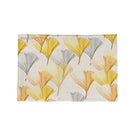 2 PCS Flax Plant Pattern Western Table Mat Coffee Table Insulation Coaster, Specification: Single Side(Small Yellow Leaf)