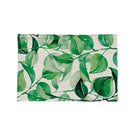 2 PCS Flax Plant Pattern Western Table Mat Coffee Table Insulation Coaster, Specification: Single Side(Green Bending Leaf)