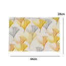 2 PCS Flax Plant Pattern Western Table Mat Coffee Table Insulation Coaster, Specification: Single Side(Greenery)